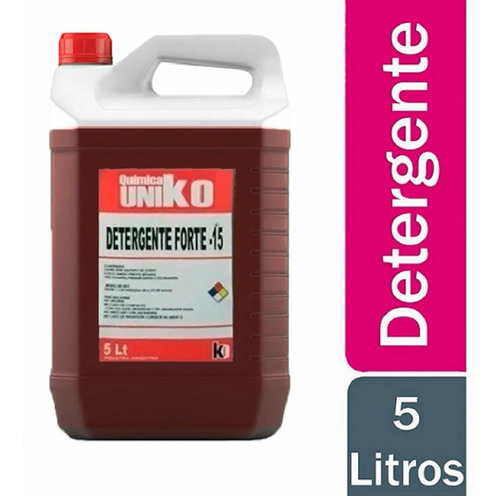 Detergente Uniko Biodegradable Desengrasante 15% Por 5 Lts