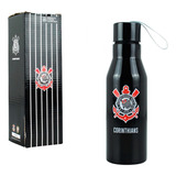 Garrafa Do Corinthians Oficial Inox 600ml Com Alça Academia