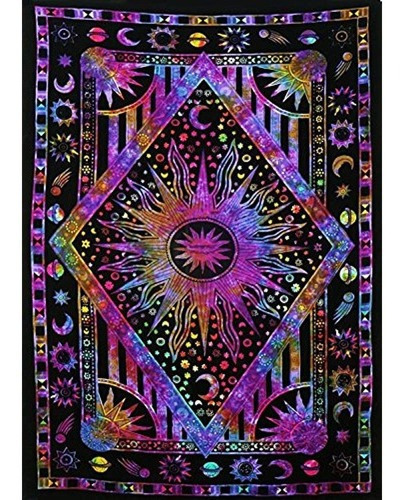 Tapiz Hippie Estrella Tapiz De Pared Sol Y Luna Tapices CoLG