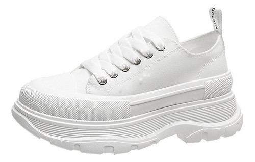 Tenis Casuales Para Mujer De Moda Plataforma Chunky 5cm