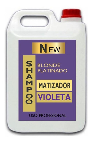 5 Litros Shampoo Matizador Violeta Rubio Platinado Envío