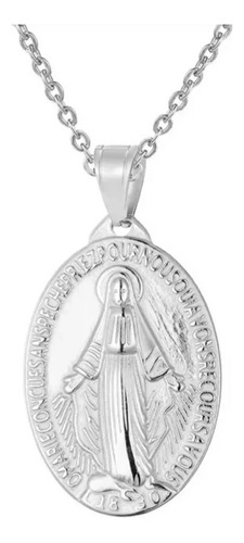 Medalla Y Cadena De La Virgen Milagrosa Para Consagración