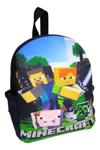 Mochila Minecraft Video Juegos Infantil 