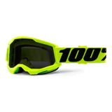 Goggle 100%  Strata 2 Sand Yellow Smoke Lens Talla Adulto