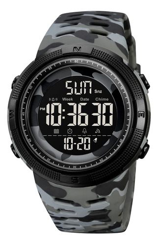 Reloj Digital Skmei 2070 Deportivo Impermeable Militar Gris