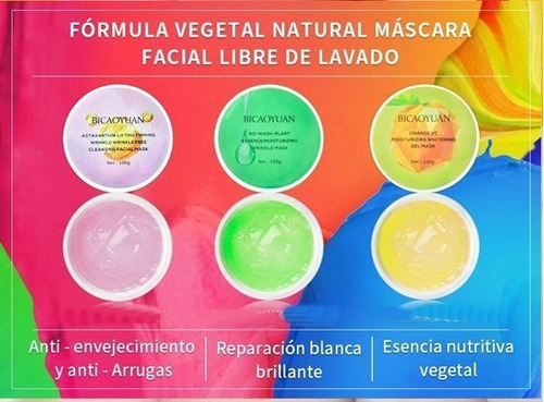 Mascarilla Hidratante En Gel Colageno Facial Multi Funcion 