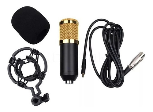 Microfone Bm800 Condensador Cardióide Preto Profissional