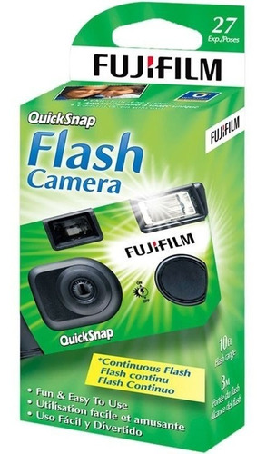 Cámara Desechable Fujifilm Quicksnap Flash 400 Negra/verde