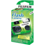 Cámara Desechable Fujifilm Quicksnap Flash 400 Negra/verde