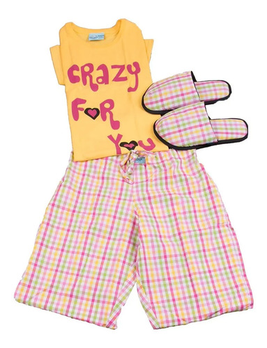 Pijama Mujer 100% Algodón Pantalón Verano Talla Me Twins