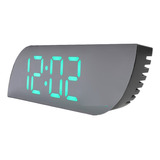 Reloj Led Con Espejo, Enchufe Usb, Batería Aaa, Batería De R