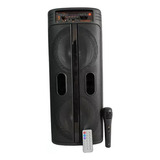 Parlante Micrófono Control Remoto Karaoke 2m Pantalla Led