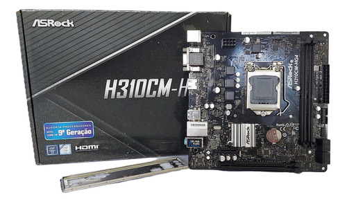 Placa Mãe Asrock H310cm-hg4 Ddr4 Lga 1151 8ª E 9ª Geração 