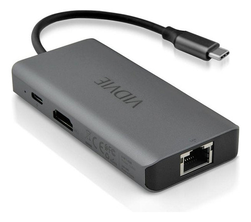 Multipuerto 6 In 1 Vidvie / Adaptador Usb-c 6 En 1 A Hdmi 4k