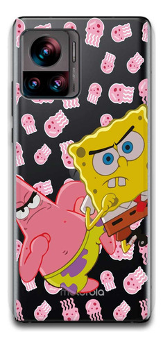 Funda Bob Esponja 2 Transparente Para Motorola Todos