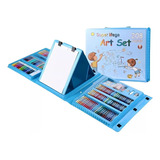 1 Set Kit Arte Niños Maleta Crayon Acuarela Plumon 208