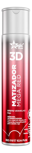 Matizador 3d Magic Color Mega Red - Efeito Vermelho - 300ml