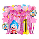 Kit Globos Plim Plim Niña Decoración Cumpleaños Compatible