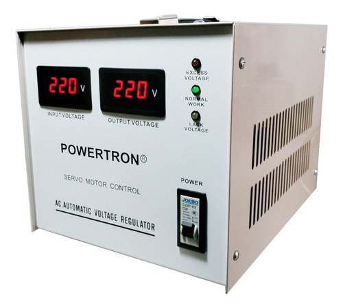 Regulador De Voltaje 3 Kva 220 Volts Marca Powertron ®