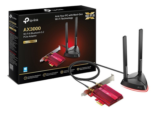 Placa Pcie Wireless Wifi 6 Bluetooth Tp-link Tx3000e Ax3000