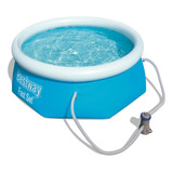 Piscina Fast Set Azul 2.44mx66cm Pool Set Bestway