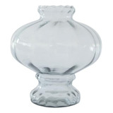 Vaso Decorativo Vidro Papoula Grande 20 Cm Flor Jardim