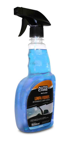 Shampoo Automotivo Limpa Vidros 500ml Remove Gordura Poeira