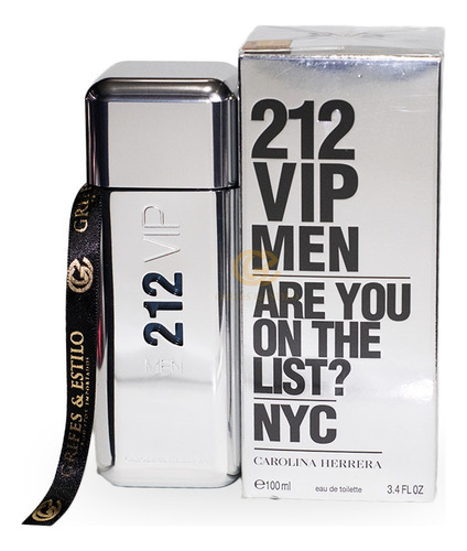 Perfume 212 Vip Men 100 Ml Carolina Herrera Original Lacrado