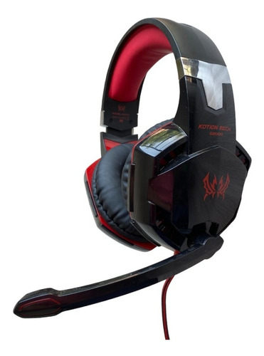 Audífonos Gamer Kotion Each G2000 Negro Y Rojo