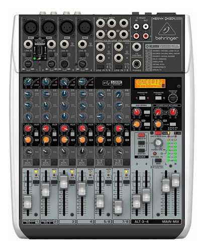 Behringer Xenyx Qx1204 Usb Consola Mixer Fx Klark Teknik.