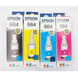 Tinta Epson 664 Pack 4 Colores