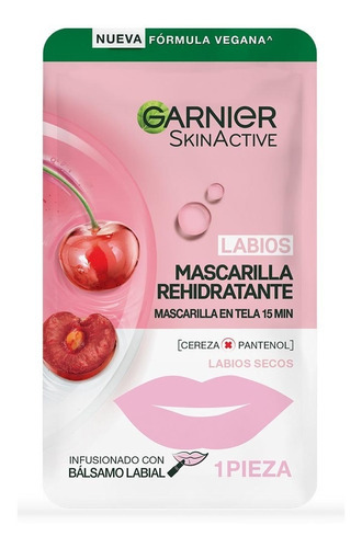 Mascarilla Para Labios Garnier Cherry