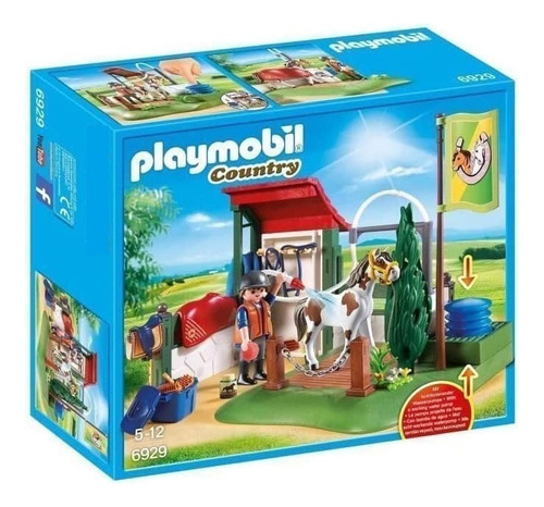 Playset Playmobil Country Set De Limpieza Para Caballos Tun