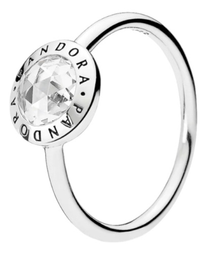 Anillo Pandora Logo Brillante