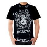 Camisa Camiseta Medusa Mitologia Grega Cobra 2