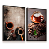 Quadro Vidro Café Coffee Chocolate Grãos Cafeteria 53x73