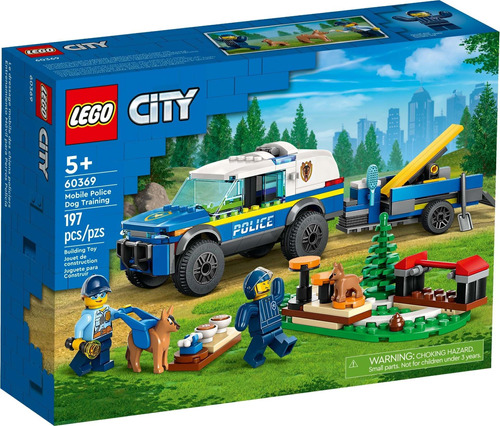 Lego City 60369 Entrenamiento Móvil Para Perros Policía Cantidad De Piezas 197