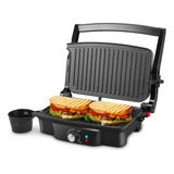 Panini Maker, Isiler 4 Slice Panini Press Grill, Sandwich Ma