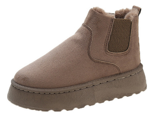 Botas De Nieve De Terciopelo For Mujer, Novedad De Invierno