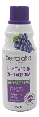 Removedor Zero Acetona Aroma De Uva Beira Alta 450ml