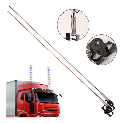 2pzs Lámpara De Antena De Luces Parpadeante Para Camión Ambos Lados