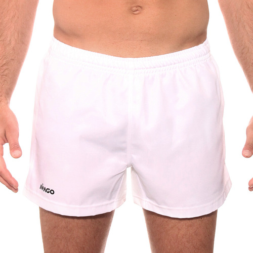 Short Rugby Deportivo Hombre Blanco Imago Corto Antidesgarro