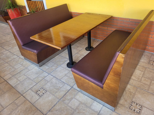 Sofa Booth Conjunto Com Mesa - Restaurante, Bar, Cafeteria