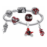 Pulsera Hombre Araña Spiderma Avenger Compatibl Pandor Swaro