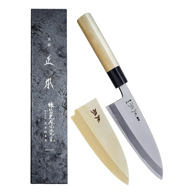 Cuchillo Japonés Deba Con Funda De 16.5 Cm Hoja De Acero Al  | Meses sin interés