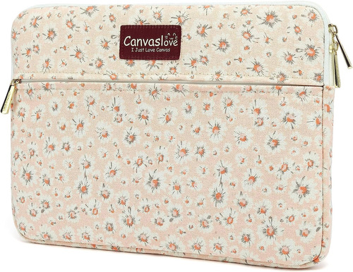 Canvaslove Pink Chrysanthemum - Funda Para Portátil Con Bols