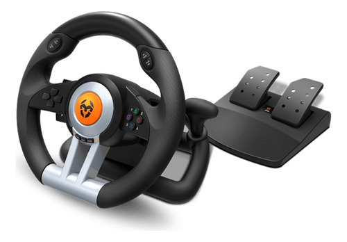 Volante Y Pedales Gamer Krom K-wheel Multiplatafoma 