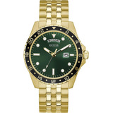 Us - Reloj Deportivo Para Hombre, Tono Dorado Y Verde, Uno