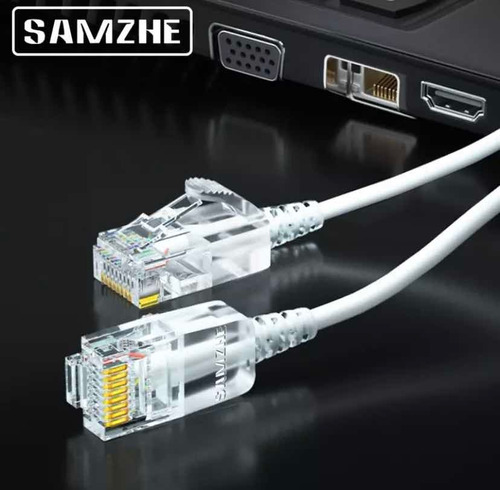 Cable Ethernet Cat 6a Ultra Delgado 20 Metros