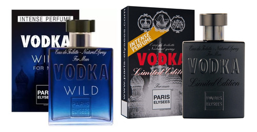 Kit Vodka Wild E Limited 100ml Cada Paris Elysses- Atacado